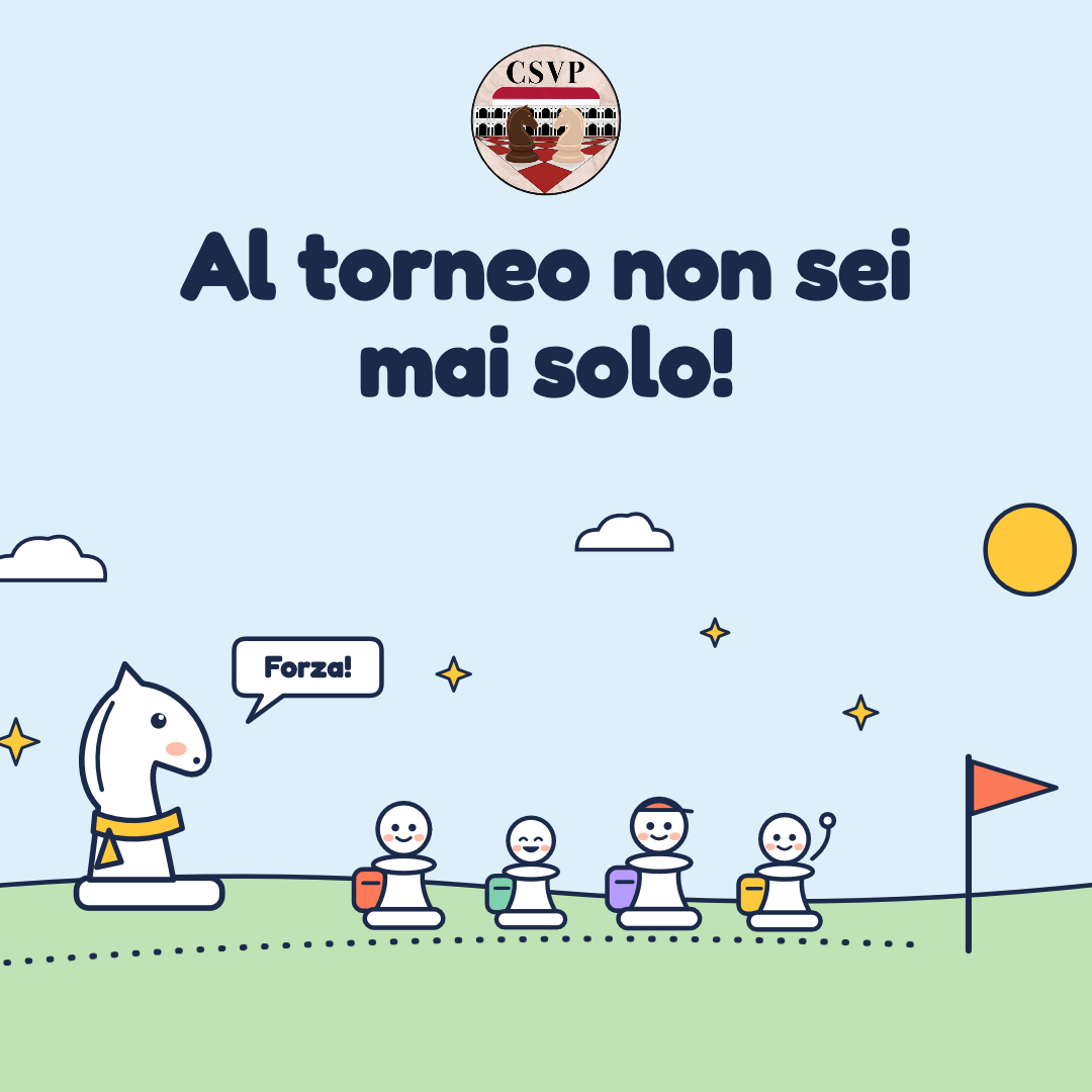 Al torneo non sei mai solo! Un cavallo incoraggia quattro pedoni