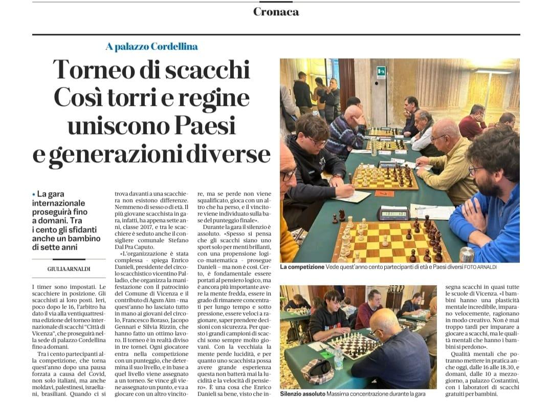 Articolo di giornale sul Circolo