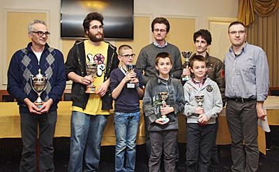 I premiati del torneo Open